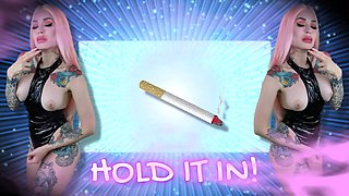 Dangerous Breath Play and Pleasure - Funny Cigarette JOI Game