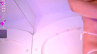 Blonde tight pussy babe solo toy fun in glamour masturbation