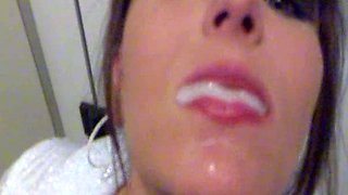 Amateur girlfriend homemade pov blowjob