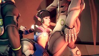 Compilation of steamy Overwatch hookups in animated series Pt3 SFM