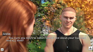 Cheated House Wife enter in without cloth, while Neighbor in bathroom