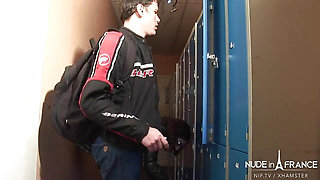Young french catholic college girl gets sodomized with cum to mouth in restroom