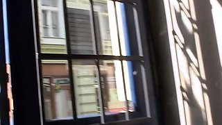 Lovely European MILF picked up and pumped full of cock
