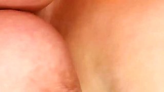 Fucking That BBW From Behind, Watching Her Tits From Below