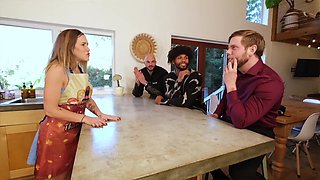 Taboo Thanksgiving Breeding Ceremony - Bisexual Gangbang! Chloe Kreams, Steve Rickz, Aderes Quin