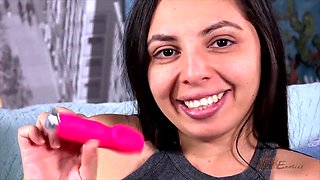 Luna Leve has a little vibrator that makes her pussy dripping wet by ATK Exotics: Porn