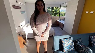 Curvy Inked Phat-assed Latina Administrator Welcomes Me With The Hottest BJ & Sex