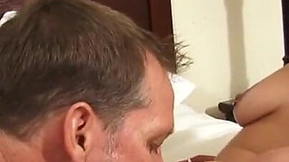 Hairy redhead banged in her pussy