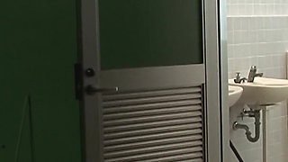 This Female Made a Strange and Loud Noise Before Squirting on the Floor of This Tiled Bathroom