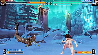 Dolores in a naked mod for The King of Fighters XV brings the fun to the game