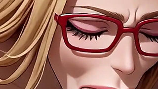 Blonde Blowjob on the Beach, Ai Animation