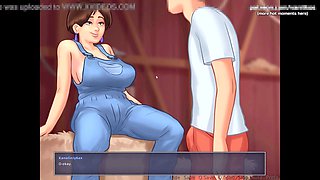 Stepmom lets her stepson have some fun while liking it a little too much
