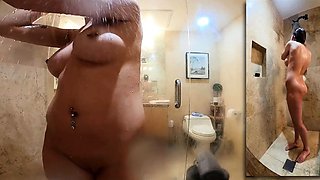 Amateur striptease and Solo masturbation