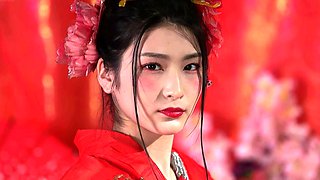 pretty japanese gives handjob and blowjob