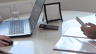 German Chubby Secretary Gets Fucked in the Office