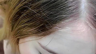Sloppy Wet Blowjob from Cute Girl with Explosive Camshot POV