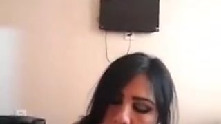 Turkish Wife Sucking On Dick And Giving Handjob