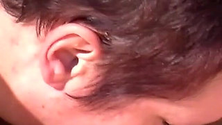 Wife gives husband a good cock sucking in the morning