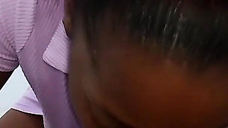 Creampie the Naughty Big Cock Sucking Dirty Talking Ebony Black Stepsister When My Stepmother Is Not Home