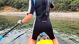 Slutty wife strips naked and plays with herself outdoors