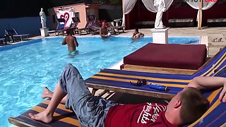 Mary Rider - Cuckold: Cum In The Pool, In The Pool Hot Busty
