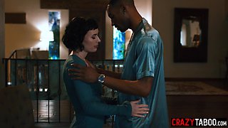 Horny Olive Glass interracial 3some orgy