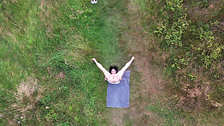 Outdoors Naked Gaping My Pussy and Pissing