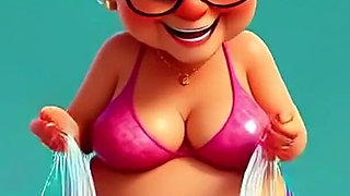 Granny Animation Sticky Mess