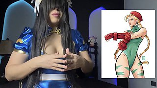 Inexperienced, dirty talk, chun li