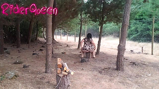 Recoping Woods Sexy Stepmom Outdoors