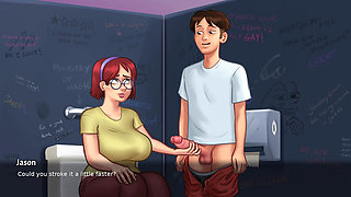 I Show Off My HUGE COCK And JENNY With LARGE TITS Grabs My DICK  SUMMERTIME SAGA (JENNY, DEBBIE, ANON))
