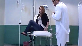 Cum Shot on Face for the Horny Nurse