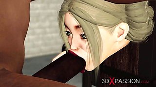 Enticing lady-love - extreme deepthroat clip - 3DXPassion