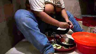 Desi Bhabhi with Big Boobs and Huge Ass Fucked Hard in Kitchen by Devar