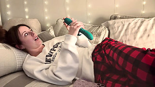 Step Sister Nadia Foxx Fingering and Vibrator Solo Masturbation Orgasm