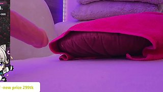 Big boobs camgirl rides her toy on webcam