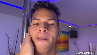 Beautiful latino abs boy with big male pole and huge ejaculation