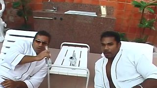 Thick Brazilian gets tag teamed by 2 Monsters: Big Ass, Blowjob  Babe Porn