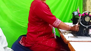 Tailor Girl’s Secret Fitting - When the Customer Gets Too Close