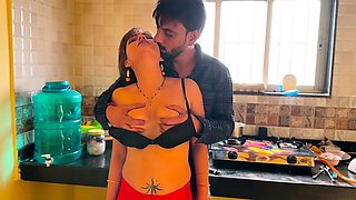 Indian Slutty Wife Fucking His Boss