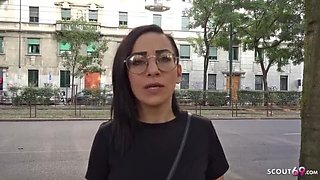 German Scout Casting: Floppy Tits Teen Natascha Gets First Anal in Public Pickup