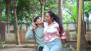 Desi Aunty Hard Fucking in Garden with Boyfriend - Hindi Audio