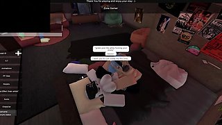 Hot Roblox babe gets wild with big dick guy in condo