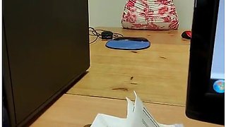 Busty French Milf Secretary Fucks Her Big Ass Trainer In Public At Her Work