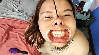 This Beautiful Chubby Girl Loves to Use My Cum as a Styling Cream