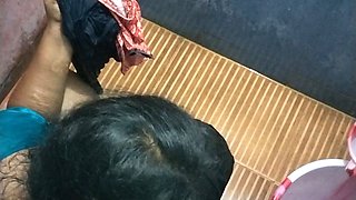 Foreplay with House Owner at Bathroom