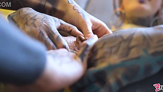 Burlesque beauty's Big Boobs and strap-on buttfuck