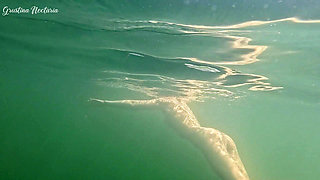 I secretly filmed  nude swimming girl with perfect body on my go pro camera