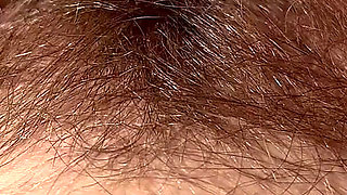 Trimming My Bush and Leg Hair Closeup