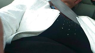Soaked & Horny - I Finger Myself Hard While My Husband Drives!